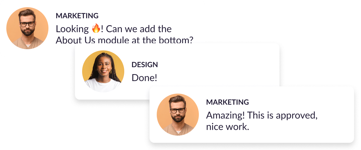 Team collaboration image (people messaging)